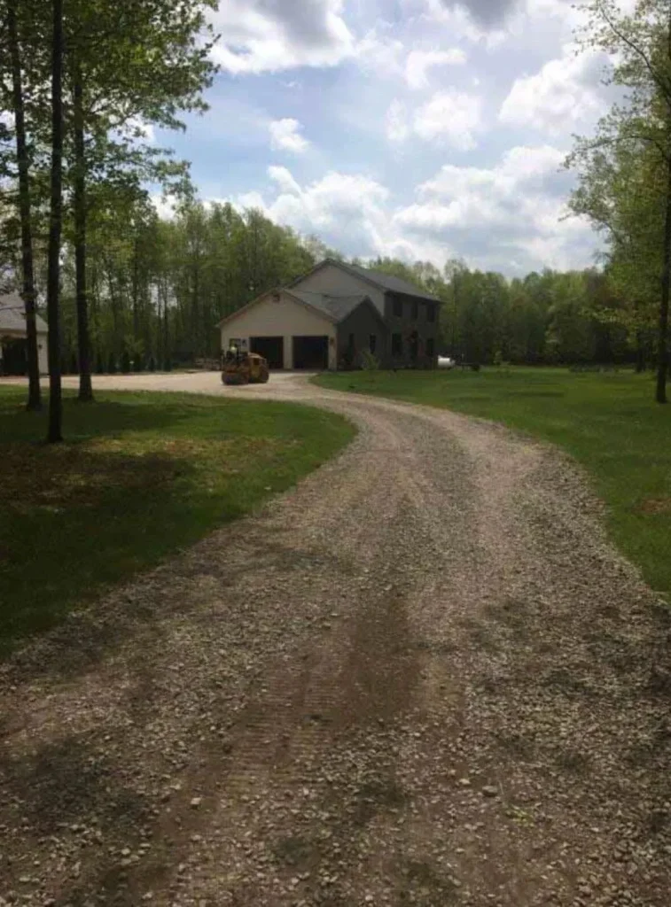 PAVING A NEW DRIVEWAY IN SHARPSVILLE BEFORE