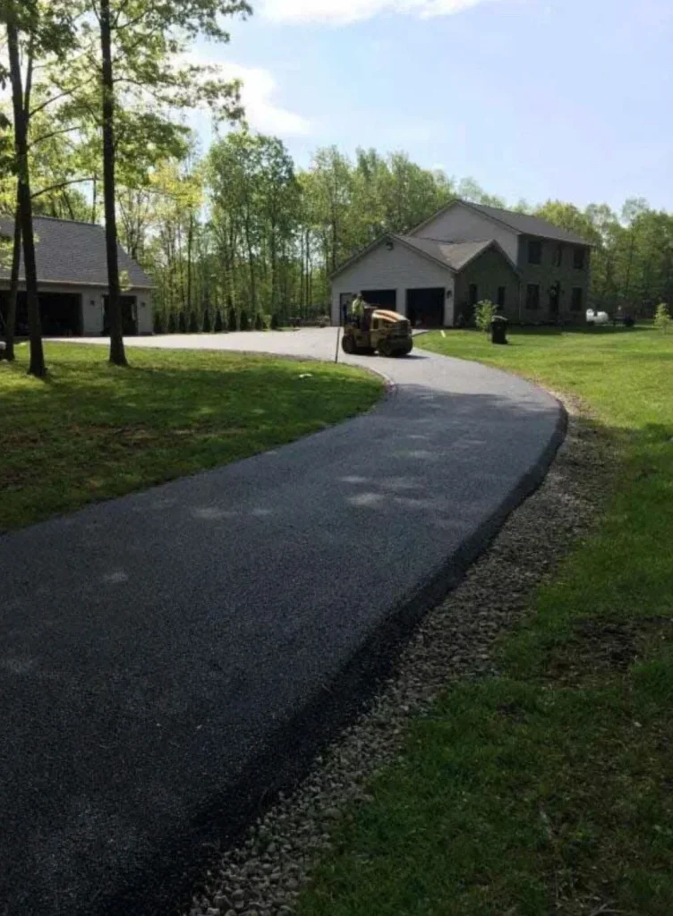 PAVING A NEW DRIVEWAY IN SHARPSVILLE AFTER